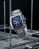 Versace Dominus Chronograph Blue Dial Silver Steel Strap Watch For Men - VE6H00423 Buy Now By Versace