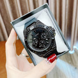 Guess Zeus Multifunction Crystals Black Dial Black Silicone Strap Watch For Men - GW0208G5 Buy Now By Guess