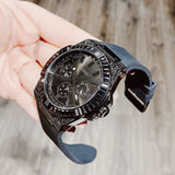 Guess Zeus Multifunction Crystals Black Dial Black Silicone Strap Watch For Men - GW0208G5 Buy Now By Guess