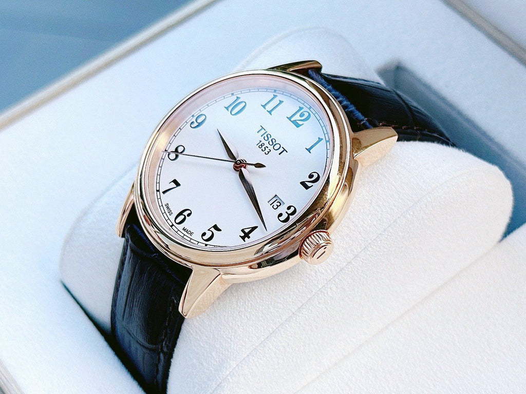 Tissot T Classic Carson Quartz White Dial Brown Leather Strap Watch for Men - T085.410.36.012.00 Buy Now By Tissot