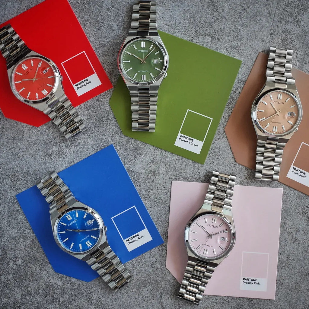 Citizen x Pantone Automatic Blue Dial Silver Steel Strap Watch For Men - NJ0158-89L Buy Now By Citizen