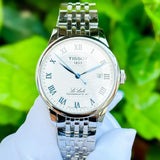 Tissot Le Locle Powermatic 80 Silver Dial Silver Steel Strap Watch for Men - T006.407.11.033.03 Buy Now By Tissot