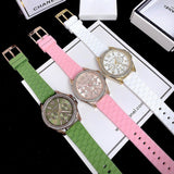 Michael Kors Mini Pilot Chronograph Green Dial Green Silicone Strap Watch For Women - MK7421 Buy Now By Michael Kors