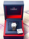 Tissot PRX Powermatic 80 White Dial Silver Steel Strap Watch for Men - T137.207.11.111.00
