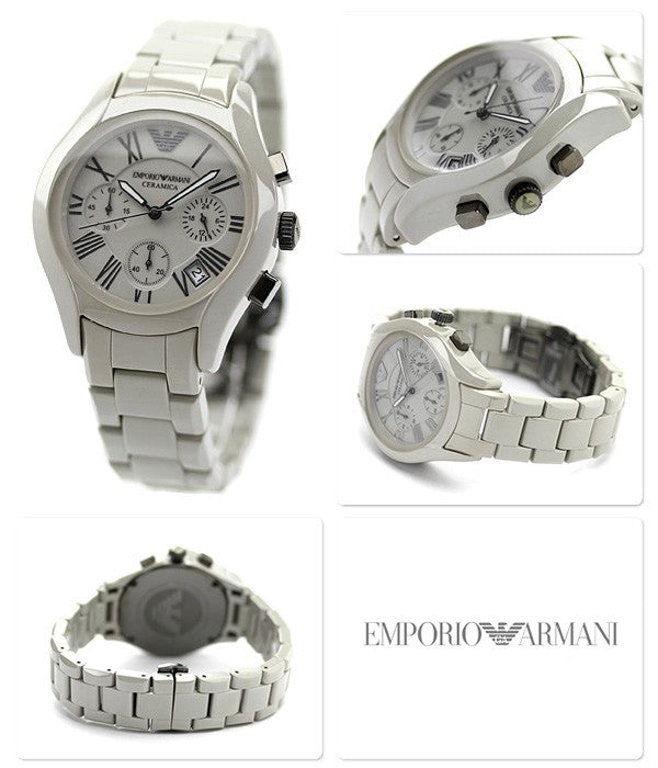 Emporio Armani Valente Chronograph Grey Dial Grey Steel Strap Watch For Men - AR1460 Buy Now By Emporio Armani