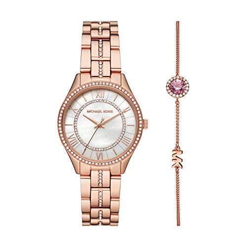 Michael Kors Lauryn Mother of Pearl Dial Rose Gold Steel Strap Watch for Women - MK3716 Buy Now By Michael Kors
