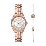 Michael Kors Lauryn Mother of Pearl Dial Rose Gold Steel Strap Watch for Women - MK3716 Buy Now By Michael Kors