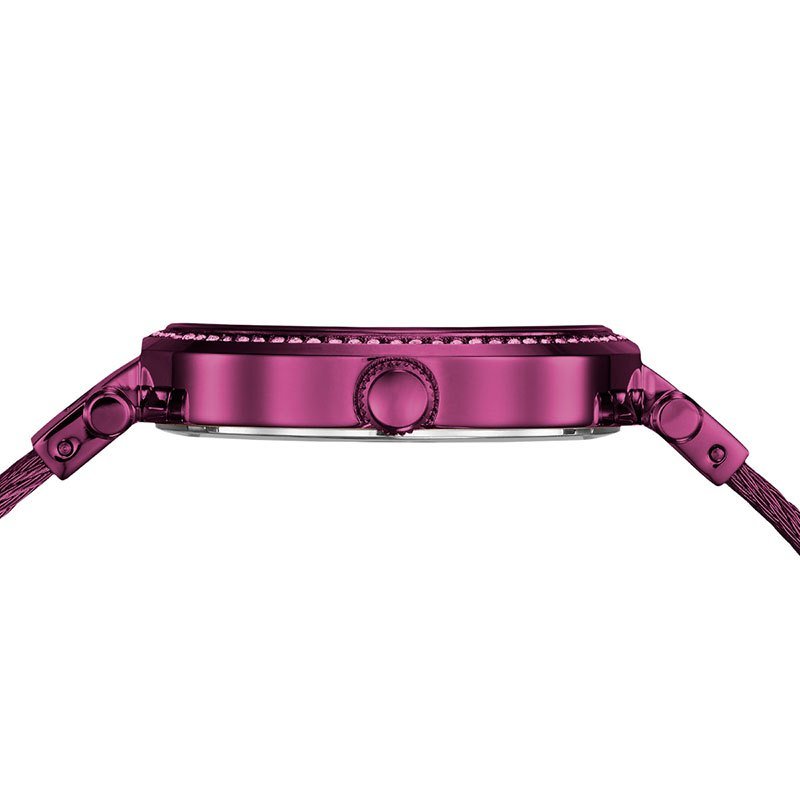 Guess Soho Pink Dial Pink Mesh Bracelet Watch For Women - W0638L6 Buy Now By Guess