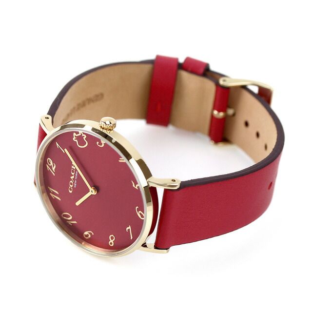 Coach Perry Red Dial Red Leather Strap Watch for Women - 14503722 Buy Now By Coach