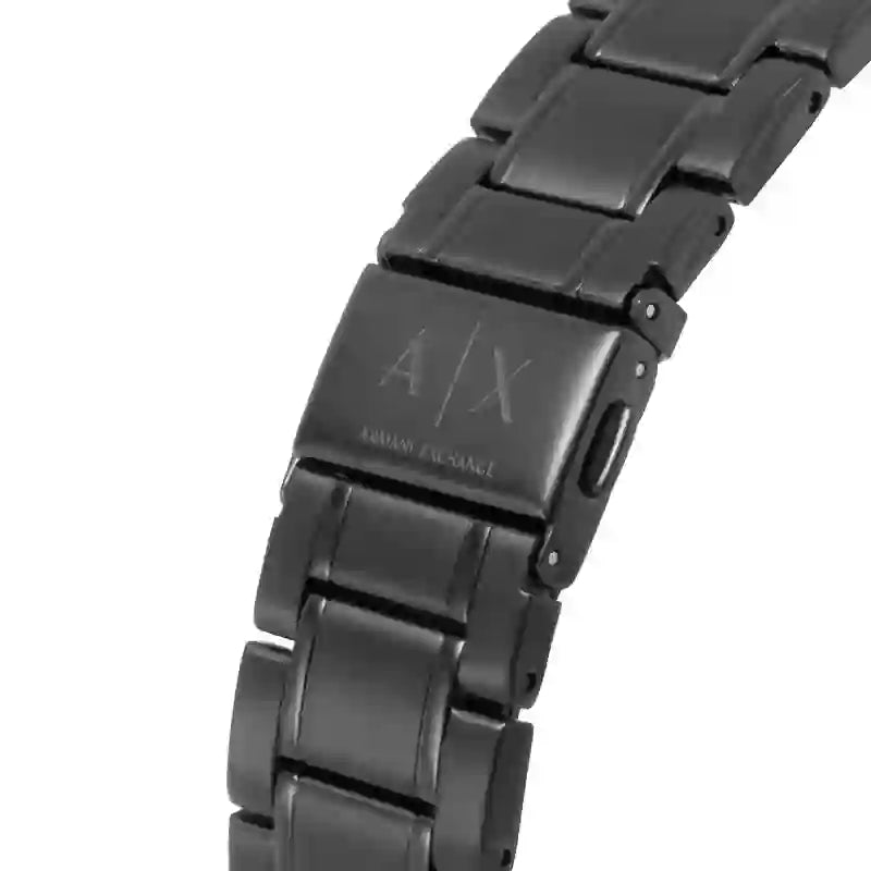 Armani Exchange Nico Analog Black Dial Black Steel Strap Watch For Men - AX7102 Buy Now By Armani Exchange