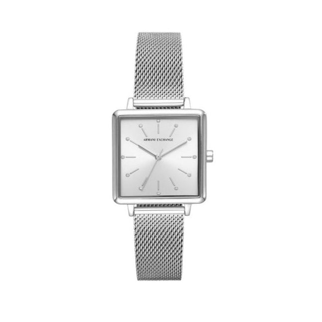 Armani Exchange Lola Quartz Silver Dial Silver Mesh Strap Watch For Women - AX5800 Buy Now By Armani Exchange