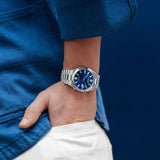 Citizen Tsuyosa Automatic Blue Dial Silver Steel Strap Watch For Men - NJ0150-81L Buy Now By Citizen