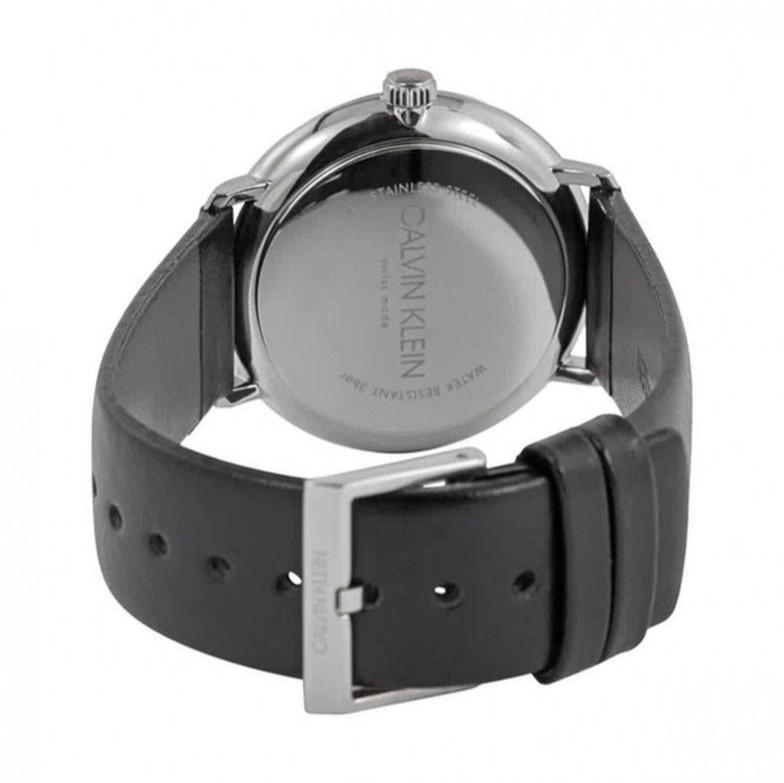 Calvin Klein High Noon Quartz Black Dial Black Leather Strap Watch for Men - K8M211C1 Buy Now By Calvin Klein