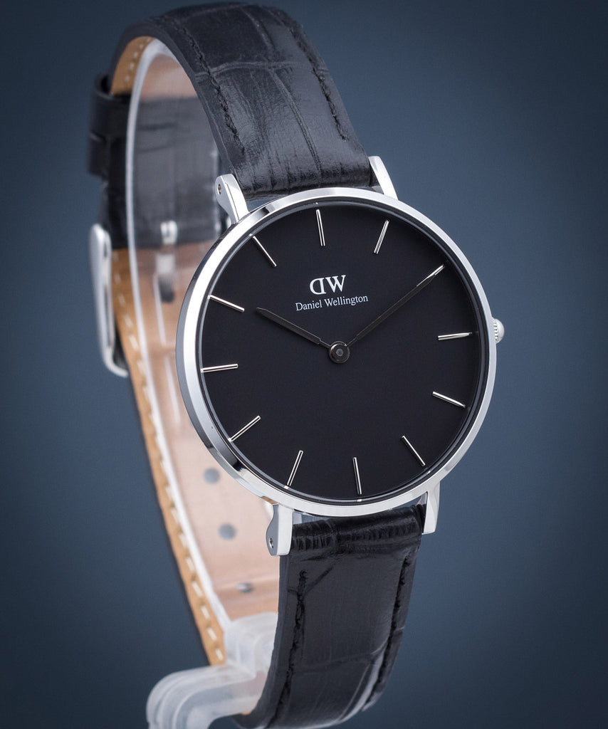 Daniel Wellington Classic Petite Reading Black Dial Black Leather Strap Watch For Women - DW00100179 Buy Now By Daniel Wellington