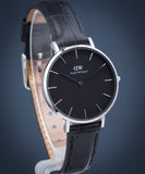 Daniel Wellington Classic Petite Reading Black Dial Black Leather Strap Watch For Women - DW00100179 Buy Now By Daniel Wellington