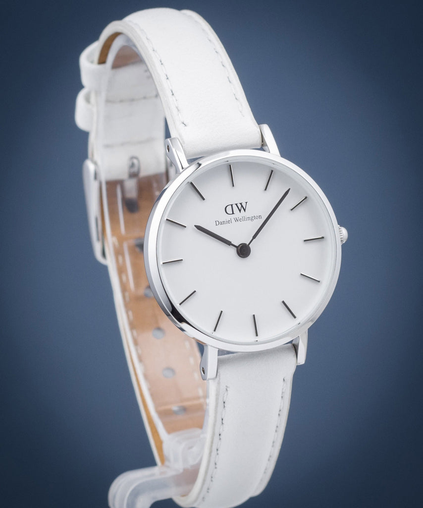 Daniel Wellington Petite Bondi White Dial White Leather Strap Watch For Women - DW00100250 Buy Now By Daniel Wellington