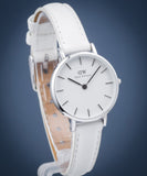 Daniel Wellington Petite Bondi White Dial White Leather Strap Watch For Women - DW00100250 Buy Now By Daniel Wellington