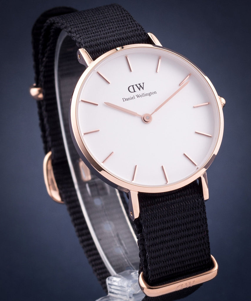 Daniel Wellington Classic Petite Cornwall White Dial Green NATO Strap Watch For Women - DW00100253 Buy Now By Daniel Wellington
