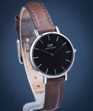 Daniel Wellington Classic Petite Bristol Black Dial Brown Leather Strap Watch For Women - DW00100233 Buy Now By Daniel Wellington