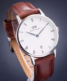 Daniel Wellington Dapper St Mawes White Dial Brown Leather Strap Watch For Women - DW00100095 Buy Now By Daniel Wellington