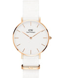Daniel Wellington Classic Petite Dover White Dial White Nylon Strap Watch For Women - DW00100311 Buy Now By Daniel Wellington