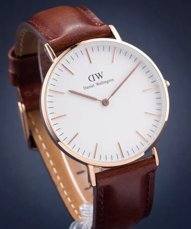 Daniel Wellington Classic St. Mawes White Dial Brown Leather Strap Watch for Men - DW00100035 Buy Now By Daniel Wellington