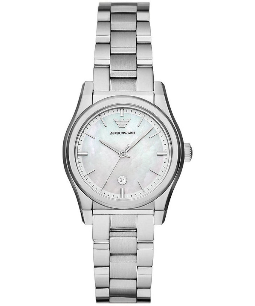 Emporio Armani Federica Mother of Pearl Dial Silver Steel Strap Watch For Women - AR11557 Buy Now By Emporio Armani