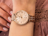 Fossil Jacqueline Rose Gold Dial Rose Gold Steel Strap Watch for Women - ES3546 Buy Now By Fossil