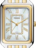Fossil Raquel Three Hand Mother of Pearl Dial Two Tone Steel Strap Watch For Women - ES5305 Buy Now By Fossil