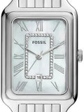 Fossil Raquel Three Hand Date Mother of Pearl Dial Silver Steel Strap Watch for Women - ES5306 Buy Now By Fossil