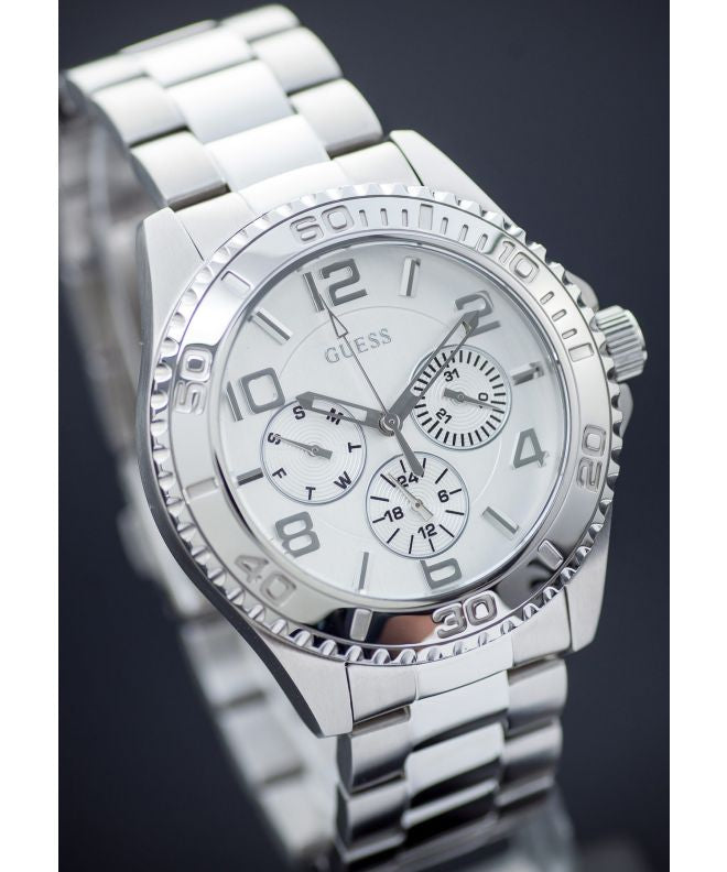 Guess BFF Multifunction Silver Dial Silver Steel Strap Watch for Women - W0231L1 Buy Now By Guess