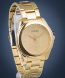 Guess Cubed Analog Gold Dial Gold Steel Strap Watch For Women - GW0606L2 Buy Now By Guess