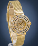 Guess Dream Quartz Gold Dial Gold Mesh Strap Watch For Women - GW0550L2 Buy Now By Guess