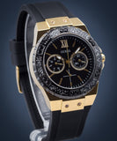 Guess Black Dial Black Rubber Strap Watch For Women - W1053L7 Buy Now By Guess