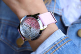 Guess Crush Crystals Silver Dial Pink Rubber Strap Watch for Women - W1223L1 Buy Now By Guess