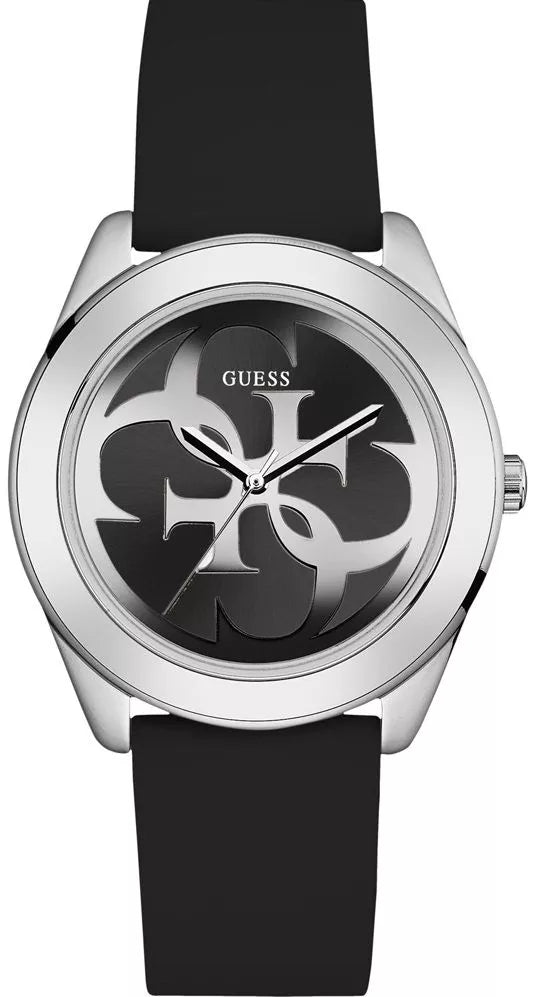 Guess G-Twist Quartz Black Dial Black Silicone Strap Watch For Men - W0911L8 Buy Now By Guess
