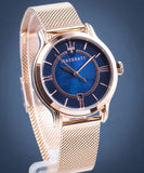 Maserati Epoca Blue Dial Rose Gold Mesh Strap Watch For Women - R8853118503 Buy Now By Maserati