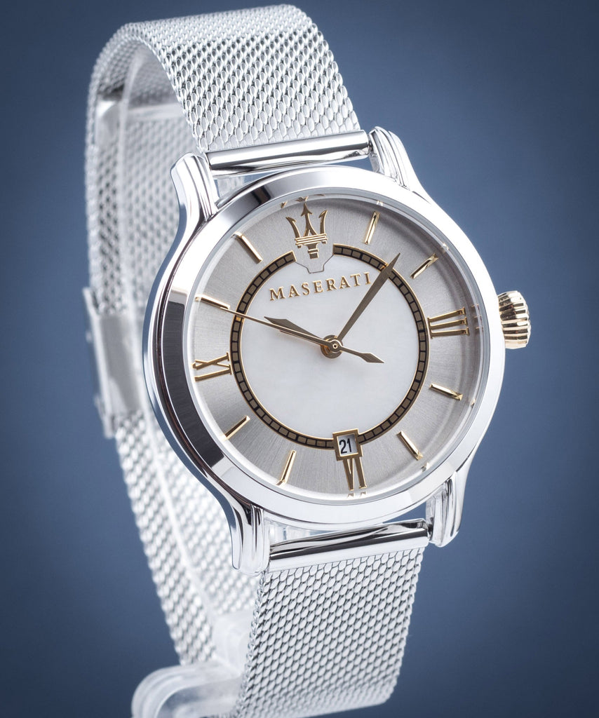 Maserati Epoca Mother of Pearl Dial Silver Mesh Strap Watch For Women - R8853118504 Buy Now By Maserati