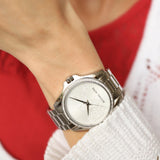 Michael Kors Bradshaw Quartz Silver Dial Silver Steel Strap Watch For Women - MK6554 Buy Now By Michael Kors