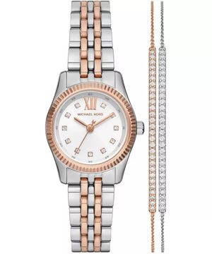 Michael Kors Lexington Three-Hand White Dial Two Tone Steel Strap Watch for Women - MK4817 Buy Now By Michael Kors