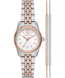 Michael Kors Lexington Three-Hand White Dial Two Tone Steel Strap Watch for Women - MK4817 Buy Now By Michael Kors