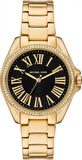 Michael Kors Kacie Analogue Black Dial Gold Steel Strap Watch for Women - MK4852 Buy Now By Michael Kors