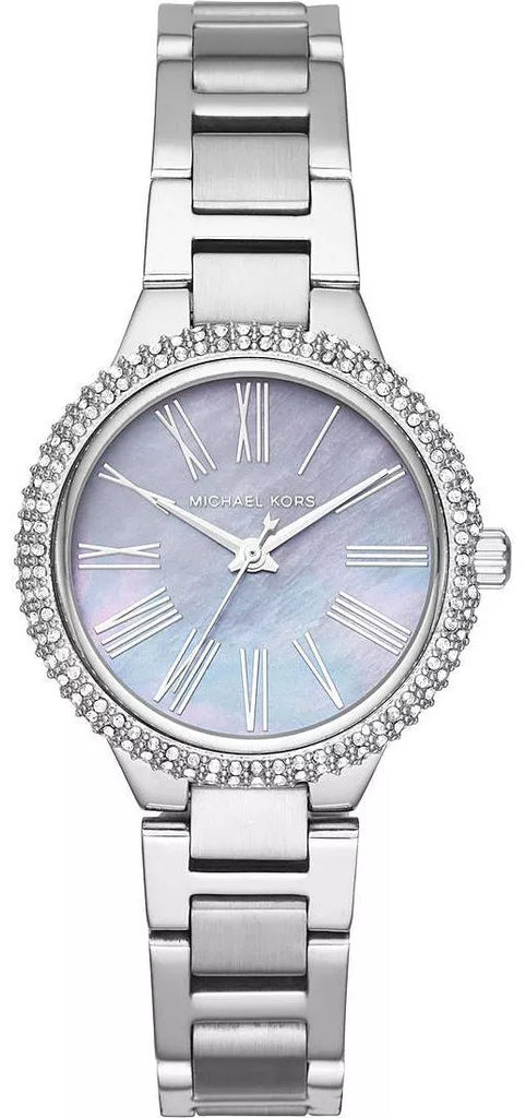 Michael Kors Taryn Mother of Pearl Purple Dial Silver Steel Strap Watch For Women - MK6562 Buy Now By Michael Kors