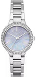 Michael Kors Taryn Mother of Pearl Purple Dial Silver Steel Strap Watch For Women - MK6562 Buy Now By Michael Kors