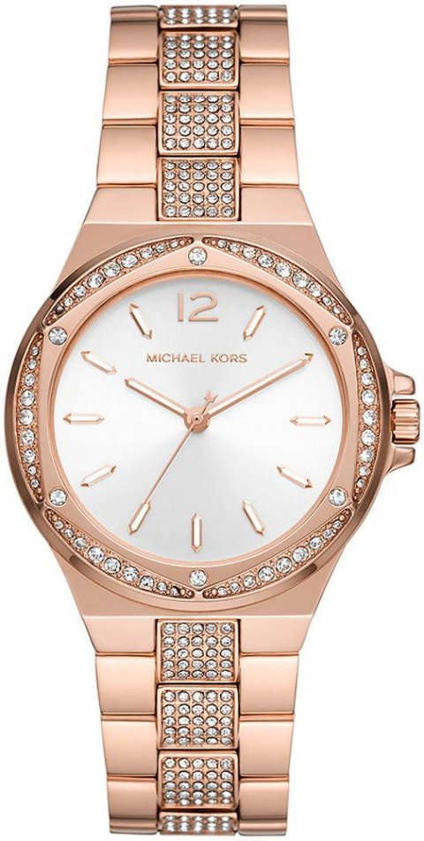 Michael Kors Lennox Three-Hand Silver Dial Rose Gold Steel Strap Watch For Women - MK7362 Buy Now By Michael Kors