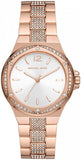Michael Kors Lennox Three-Hand Silver Dial Rose Gold Steel Strap Watch For Women - MK7362 Buy Now By Michael Kors