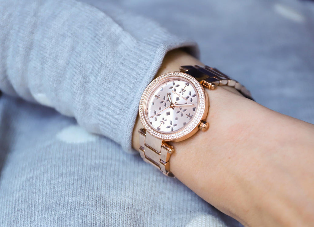 Michael Kors Parker Rose Gold Dial Steel Strap Watch for Women - MK6470 Buy Now By Michael Kors