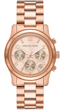 Michael Kors Runway Chronograph Rose Gold Dial Rose Gold Steel Strap Watch For Women - MK7324 Buy Now By Michael Kors