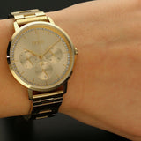 Hugo Boss Prima Gold Dial Gold Steel Strap Watch for Women - 1502572 Buy Now By Hugo Boss