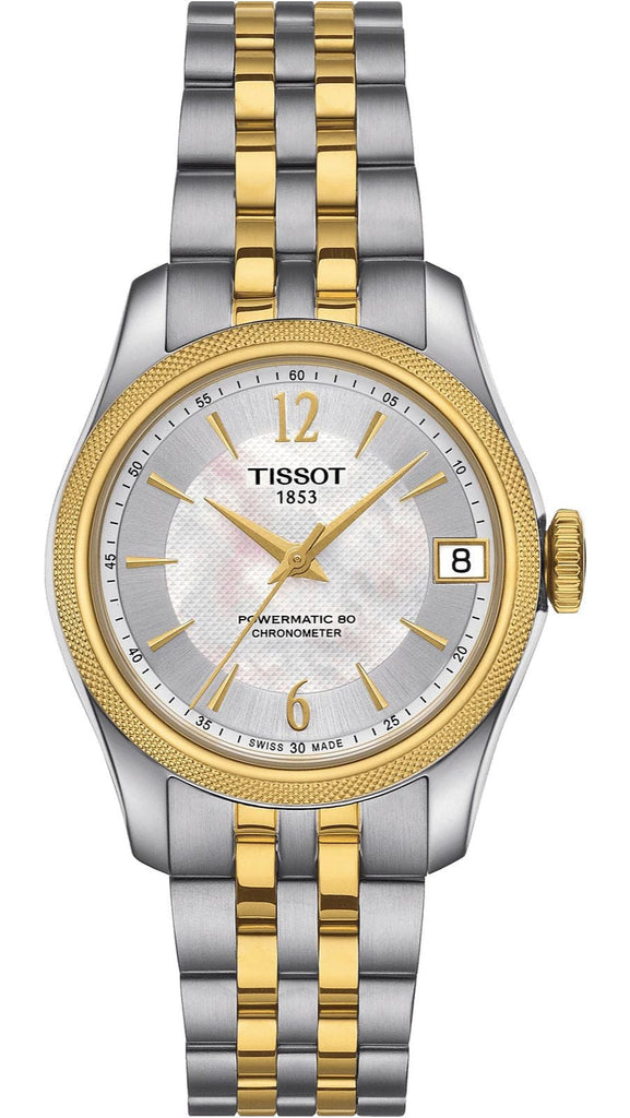Tissot Ballade Powermatic 80 Mother of Pearl Silver Dial Two Tone Steel Strap Watch For Women - T108.208.22.117.00 Buy Now By Tissot